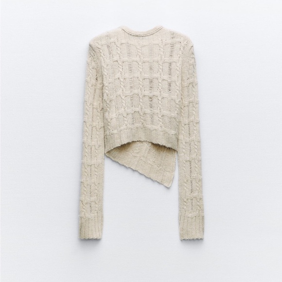 ISO Zara Asymmetrical Knit Sweater - Picture 3 of 4